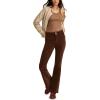 imageLucky Brand Womens High Rise Seamed Corduroy Stevie FlareWalnut