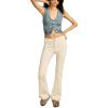 imageLucky Brand Womens High Rise Seamed Stevie FlareBright White