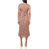 imageLucky Brand Womens Lace Trimmed Short Sleeve Midi DressTaupe Floral