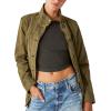 imageLucky Brand Womens Long Sleeve Button Up Two Pocket Utility JacketOlive Night