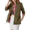 imageLucky Brand Womens Long Sleeve Button Up Two Pocket Utility JacketOlive Night