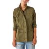 imageLucky Brand Womens Long Sleeve Button Up Two Pocket Utility JacketOlive Night