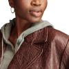 imageLucky Brand Womens Marla Leather Pebble TrenchBurgundy