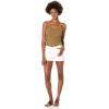 imageLucky Brand Womens Mid Rise Ava Roll Up ShortBright White
