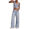 imageLucky Brand Womens Palazzo Wide Leg JeansFlip Side Wash