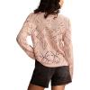 imageLucky Brand Womens Pointelle V Neck PulloverRose Smoke
