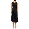 imageLucky Brand Womens Poplin Lace Trimmed Smocked Midi DressCaviar