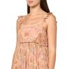 imageLucky Brand Womens Printed Ruffle Sleeve Midi DressPink Floral