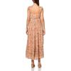 imageLucky Brand Womens Printed Ruffle Sleeve Midi DressPink Floral