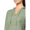 imageLucky Brand Womens Pullover Ribbed Hoodie 7ggOlivine