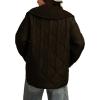imageLucky Brand Womens Quilted Jacket with Ribbed CollarBlack