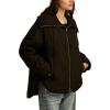 imageLucky Brand Womens Quilted Jacket with Ribbed CollarBlack