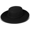 imageLucky Brand Womens Ranger Hat  Wide Brim  Felt  Rancher  Americana  Western Inspired  Classic  Fashion  CowboyBoater  Black