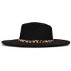 imageLucky Brand Womens Ranger Hat  Wide Brim  Felt  Rancher  Americana  Western Inspired  Classic  Fashion  CowboyRanger W Leopard Band  Black