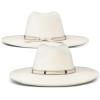 imageLucky Brand Womens Ranger Hat  Wide Brim  Felt  Rancher  Americana  Western Inspired  Classic  Fashion  CowboyWide Brim Ranger  Cream