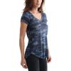 imageLucky Brand Womens Short Sleeve Camo Burnout TeeBlueMulti