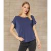 imageLucky Brand Womens Short Sleeve Sandwash Dolman TeeBlue