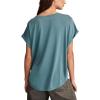 imageLucky Brand Womens Short Sleeve Sandwash Dolman TeeBlue Coral
