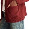 imageLucky Brand Womens Slouchy Pocket CardiMaroon Banner