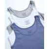 imageLucky Brand Womens Tank Top  3 Pack Stretch Cotton Scoop Neck Ribbed Sleeveless TShirt Camiseta sin Mangas para MujerSlate