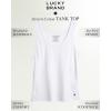 imageLucky Brand Womens Tank Top  3 Pack Stretch Cotton Scoop Neck Ribbed Sleeveless TShirt Camiseta sin Mangas para MujerSlate