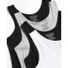 imageLucky Brand Womens Tank Top  4 Pack Stretch Cotton Scoop Neck Sleeveless TShirt Camiseta sin Mangas para MujerBlackGreyBlackWhite