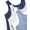 imageLucky Brand Womens Tank Top  4 Pack Stretch Cotton Scoop Neck Sleeveless TShirt Camiseta sin Mangas para MujerBlueGreySlateWhite