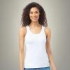 imageLucky Brand Womens Tank Top  4 Pack Stretch Cotton Scoop Neck Sleeveless TShirt Camiseta sin Mangas para MujerBlueGreySlateWhite
