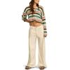 imageLucky Brand Womens Wide Leg Pleated Denim Luxe PalazzoSpring White Wash