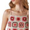 imageLucky Brand Womens Womens Crochet RomperPink Granny Square