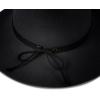 imageLucky Brand Womens Wool Fedora Wide Brim Adjustable Hat with Faux Suede Tie One Size Fits MostBlack