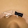 imageLucky Brand Womens Wool Fedora Wide Brim Adjustable Hat with Faux Suede Tie One Size Fits MostKhaki