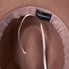 imageLucky Brand Womens Wool Fedora Wide Brim Adjustable Hat with Faux Suede Tie One Size Fits MostWhiskey
