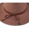 imageLucky Brand Womens Wool Fedora Wide Brim Adjustable Hat with Faux Suede Tie One Size Fits MostWhiskey