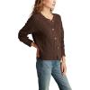 imageLucky Brand womens Slouchy Cropped CardiChocolate Torte