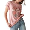 imageLucky Brand Womens Bowie Embroidery Boyfriend TeeRosette