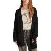 imageLucky Brand Womens Cable Crew CardiDark Black