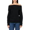 imageLucky Brand Womens Cloud Soft Off The Shoulder SweaterDark Black