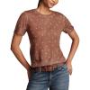 imageLucky Brand Womens Dot Print Sweater TeeMarron Dot