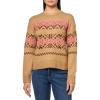 imageLucky Brand Womens Fair Isle Crew NeckCamel Multi