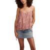 imageLucky Brand Womens Printed Asym Ruffle CamiBlush Multi