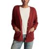 imageLucky Brand Womens Slouchy Pocket CardiMaroon Banner