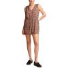 imageLucky Brand Womens Womens Cinched Floral RomperPeach Whip Multi