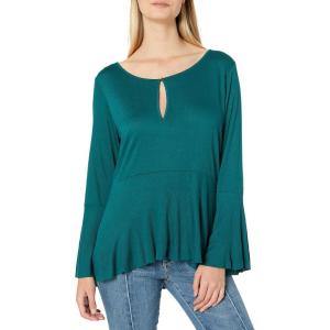 imageLucky Brand Bell Sleeve TopDark Shaded Spruce