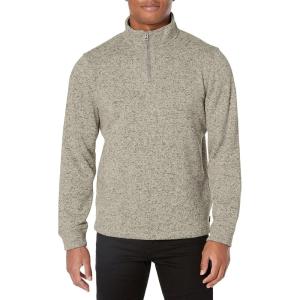 imageLucky Brand Mens Los Feliz Mock Neck Half Zip FleeceCream