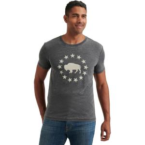 imageLucky Brand Mens Short Sleeve Crew Neck Buffalo TeeJet Black