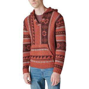 imageLucky Brand Mens Southwestern Print Baja SweaterApple Butter Combo
