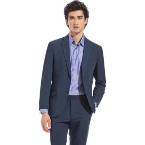 imageLucky Brand Mens Stretch Suit Jacket Notch Lapel TwoButton ClosureNavy