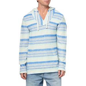 imageLucky Brand Mens Stripe Baja HoodieMulti Blue