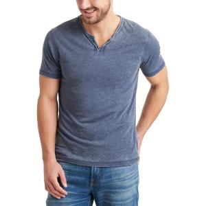 imageLucky Brand Mens Venice Burnout Notch Neck TeeAmerican Navy